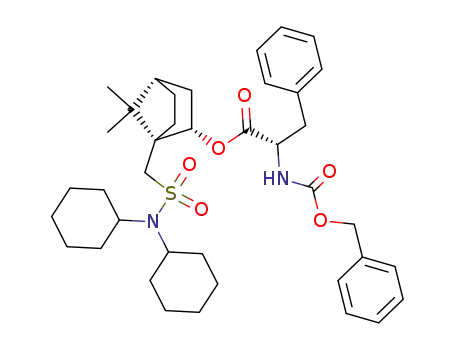 (S)-2-Benzyloxycarbonylamino-3-phenyl-propionic acid (1R,2S,4S)-1-[(dicyclohexylsulfamoyl)-methyl]-7,7-dimethyl-bicyclo[2.2.1]hept-2-yl ester