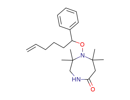 Molecular Structure of 853886-36-9 (2,2,7,7-tetramethyl-1-(1-phenylhex-5-enyloxy)[1,4]diazepane-5-one)