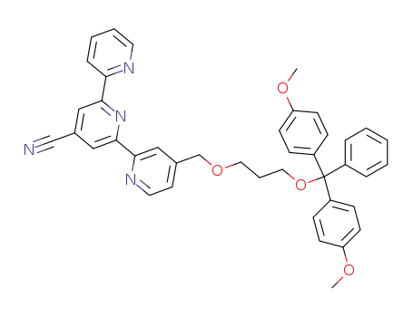 Molecular Structure of 223419-43-0 (4-[3-(4,4'-dimethoxytrityloxy)propoxymethyl]-4'-cyano-2,2':6',2-terpyridine)