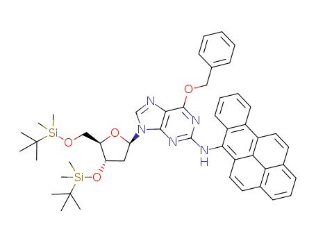 N<sup>2</sup>-(6-benzo[a]pyrenyl)-O<sup>6</sup>-benzyl-3',5'-bis-O-(tert-butyldimethylsilyl)-2'-deoxyguanosine