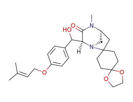 (1R,2S,5S)-2-[hydroxy-[4-[(3-methyl-2-butenyl)oxy]phenyl]methyl]-4-methyl-dispiro[1,4-diazabicyclo[3.2.1]octan-3-one-7,1'-cyclohexane-4',2''-[1,3]dioxolane]