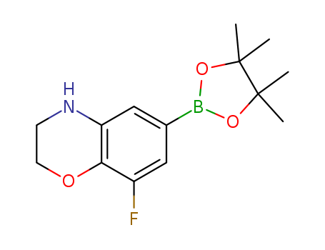 8-Fluoro-6-(4,4,5,5-tetramethyl-1,3,2-dioxaborolan-2-yl)-3,4-dihydro-2h-benzo[b][1,4]oxazine 1256255-96-5