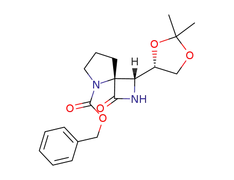 (-)-(3R,4R)-5-benzyloxycarbonyl-3-[(S)-2,2-dimethyl-1,3-dioxolan-4-yl]-2,5-diazaspiro[3.4]octan-1-one