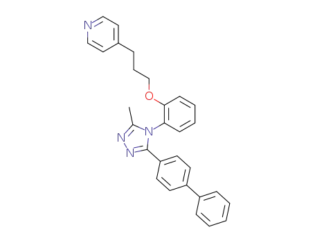 5-(4-biphenyl)-3-methyl-4-{2-[3-(4-pyridyl)propoxy]phenyl}-1,2,4-triazole