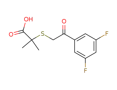 2-{[2-(3,5-difluorophenyl)-2-oxoethyl]thio}-2-methylpropanoic acid