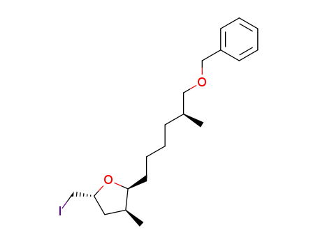 (2S,3S,5R)-2-((S)-6-Benzyloxy-5-methyl-hexyl)-5-iodomethyl-3-methyl-tetrahydro-furan