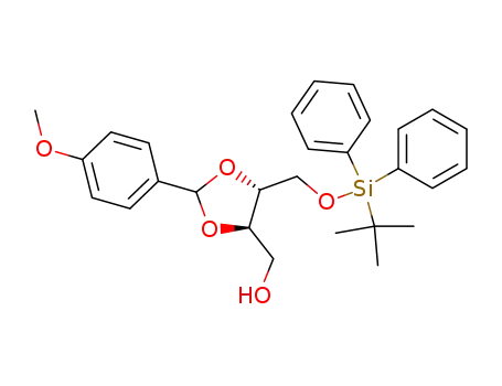 1,3-Dioxolane-4-methanol,
5-[[[(1,1-dimethylethyl)diphenylsilyl]oxy]methyl]-2-(4-methoxyphenyl)-,
(4R,5R)-