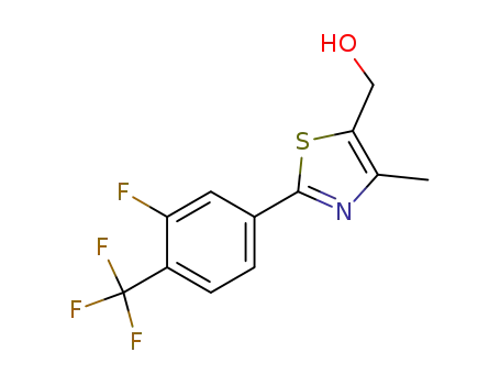 2-[3-FLUORO-4-(TRIFLUOROMETHYL)PHENYL]-4-METHYL-5-HYDROXYMETHYL THIAZOLE