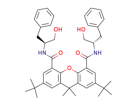9H-Xanthene-4,5-dicarboxamide,
2,7-bis(1,1-dimethylethyl)-N,N'-bis[(1S)-1-(hydroxymethyl)-2-phenylethyl
]-9,9-dimethyl-