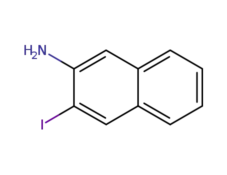 Molecular Structure of 116632-14-5 (2-Amino-3-iodonaphthalene)