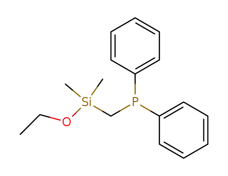 Molecular Structure of 78887-81-7 (Phosphine, [(ethoxydimethylsilyl)methyl]diphenyl-)