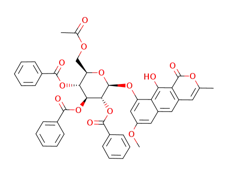 toralactone 9-O-yl 6-O-acetyl-2,3,4-tri-O-benzoyl-β-D-glucopyranoside