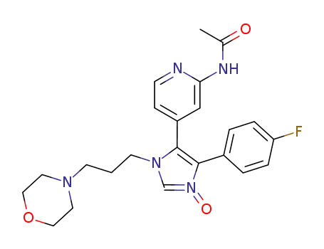 Acetamide,
N-[4-[4-(4-fluorophenyl)-1-[3-(4-morpholinyl)propyl]-3-oxido-1H-imidazol
-5-yl]-2-pyridinyl]-