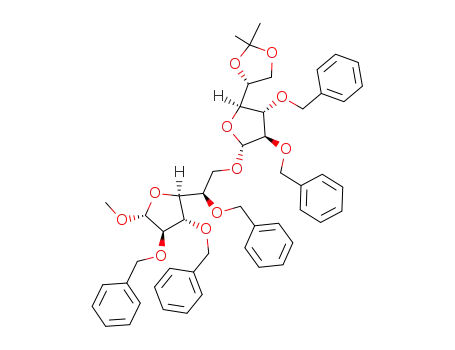 methyl 2,3-di-O-benzyl-5,6-O-isopropylidene-β-D-galactofuranosyl-(1->6)-2,3,5-tri-O-benzyl-β-D-galactofuranoside