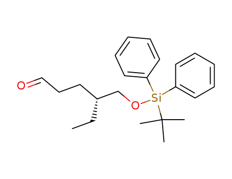 (R)-4-(tert-Butyl-diphenyl-silanyloxymethyl)-hexanal