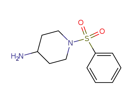 Molecular Structure of 228259-70-9 (1-(phenylsulfonyl)-4-piperidinamine(SALTDATA: HCl))