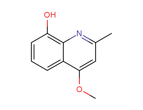 Molecular Structure of 167834-50-6 (4-METHOXY-2-METHYLQUINOLIN-8-OL)