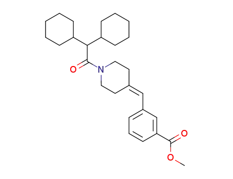 N-(dicyclohexyl)acetyl-4-[3-(methoxycarbonyl)benzylidene]piperidine