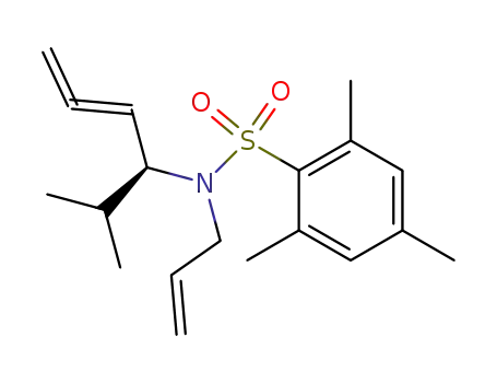 Molecular Structure of 597540-65-3 (Benzenesulfonamide,
2,4,6-trimethyl-N-[(1S)-1-(1-methylethyl)-2,3-butadienyl]-N-2-propenyl-)