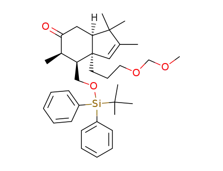 (3aR,6R,7S,7aR)-7-[(tert-butyldiphenylsilyloxy)methyl]-3,3a,4,6,7,7a-hexahydro-7a-[3-(methoxymethoxy)propyl]-2,3,3,6-tetramethyl-5H-inden-5-one