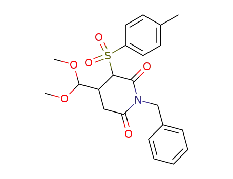 1-benzyl-4-dimethoxymethyl-3-(toluene-4-sulfonyl)-piperidine-2,6-dione