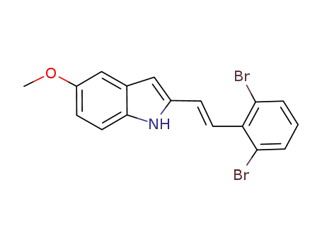 2-[(E)-2-(2,6-dibromophenyl)ethenyl]-5-methoxy-1H-indole