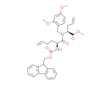 N-(N-(Fmoc)-L-homoallylglycyl)-N-(2,4-dimethoxybenzyl)-L-allylglycine methyl ester