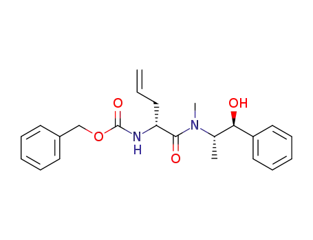 Molecular Structure of 672964-50-0 ({(R)-1-[((1S,2S)-2-Hydroxy-1-methyl-2-phenyl-ethyl)-methyl-carbamoyl]-but-3-enyl}-carbamic acid benzyl ester)