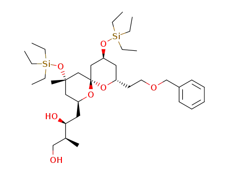 (2S,3S)-4-[(2S,4S,6R,8S,10S)-8-(2-Benzyloxy-ethyl)-4-methyl-4,10-bis-triethylsilanyloxy-1,7-dioxa-spiro[5.5]undec-2-yl]-2-methyl-butane-1,3-diol