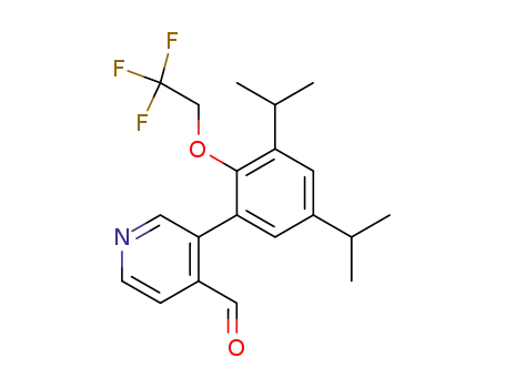 Molecular Structure of 606123-02-8 (2-[3,5-di-iso-propyl-6-(2,2,2-trifluoroethoxy)benzene]-4-formylpyridine)