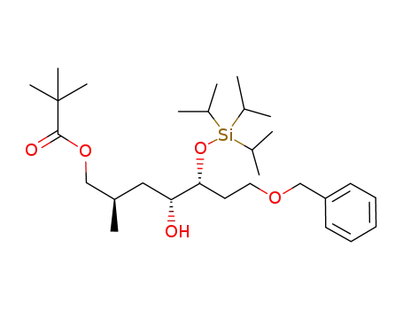 2,2-Dimethyl-propionic acid (2R,4R,5R)-7-benzyloxy-4-hydroxy-2-methyl-5-triisopropylsilanyloxy-heptyl ester