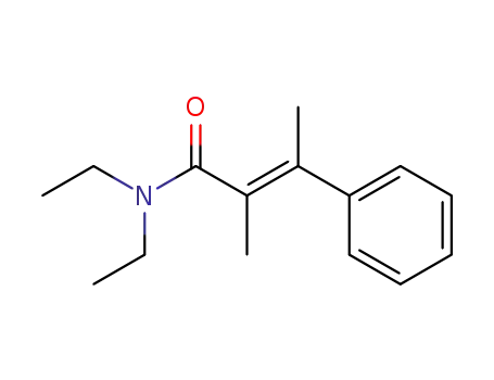 Molecular Structure of 5422-03-7 ((2E)-N,N-diethyl-2-methyl-3-phenylbut-2-enamide)