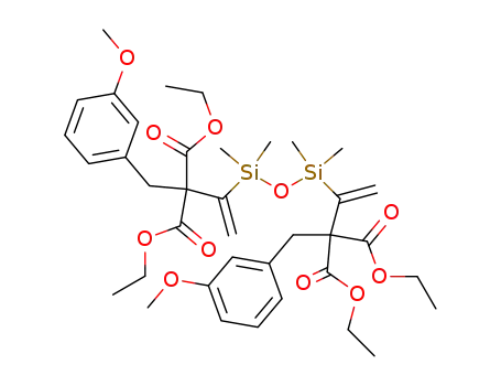 1,1,3,3-tetramethyl-1,3-di[3,3-diethoxycarbonyl-4-(3-methoxyphenyl)-1-butenyl]disiloxane