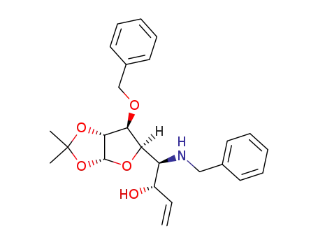 (1S,2S)-1-Benzylamino-1-((3aR,5R,6S,6aR)-6-benzyloxy-2,2-dimethyl-tetrahydro-furo[2,3-d][1,3]dioxol-5-yl)-but-3-en-2-ol