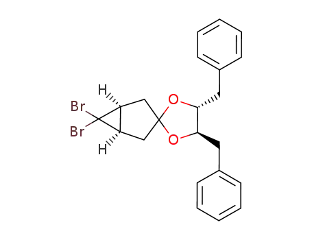 6,6-dibromobicyclo[3.1.0]hexan-3-one (2R,3R)-2,3-dibenzylethylene ketal