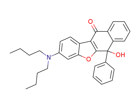 3-(dibutylamino)-6-hydroxy-6-phenyl-naphtho[2,3-b]benzofuran-11(6H)-one