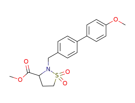 2-(4'-methoxy-biphenyl-4-ylmethyl)-1,1-dioxo-λ<sup>6</sup>-isothiazolidine-3-carboxylic acid methyl ester