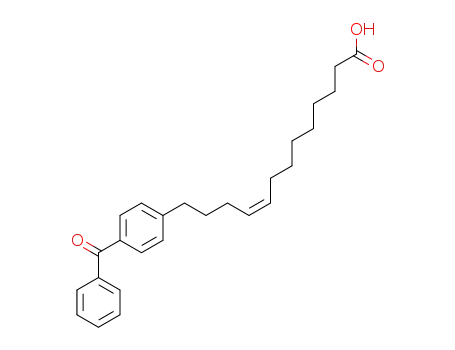 Molecular Structure of 874140-88-2 (9-Tridecenoic acid, 13-(4-benzoylphenyl)-, (9Z)-)