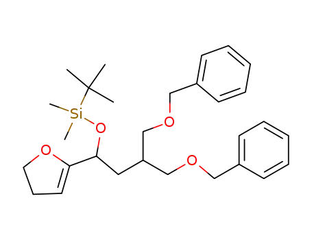 [4-benzyloxy-3-benzyloxymethyl-1-(4,5-dihydro-furan-2-yl)-butoxy]-<i>tert</i>-butyl-dimethyl-silane