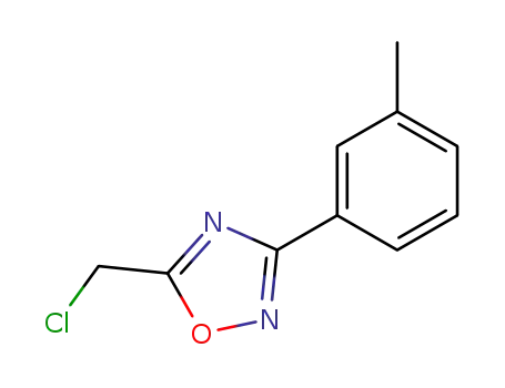 Molecular Structure of 50737-31-0 (5-CHLOROMETHYL-3-M-TOLYL-[1,2,4]OXADIAZOLE)