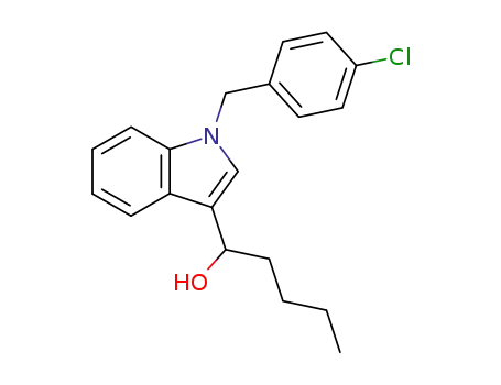 Molecular Structure of 405275-55-0 (1H-Indole-3-methanol, a-butyl-1-[(4-chlorophenyl)methyl]-)
