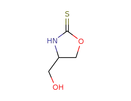 Molecular Structure of 719272-16-9 (4-hydroxymethyl-1,3-oxazolidine-2-thione)