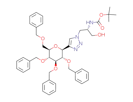 (2''S)-1-(2''-tert-butoxycarbonylamino-3''-hydroxy-propyl)-4-(2',3',4',6'-tetra-O-benzyl-β-D-glucopyranosyl)-1H-[1,2,3]triazole