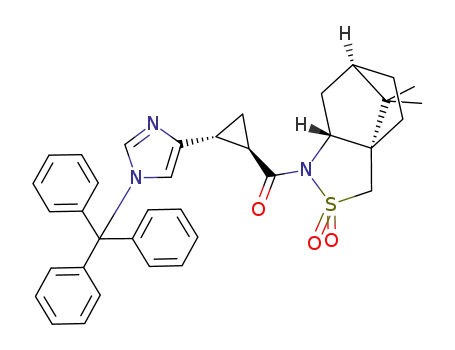 ((1S,5R,7R)-10,10-dimethyl-3,3-dioxo-3λ<sup>6</sup>-thia-4-aza-tricyclo[5.2.1.0<sup>1,5</sup>]dec-4-yl)-[(1R,2R)-2-(1-trityl-1H-imidazol-4-yl)-cyclopropyl]-methanone