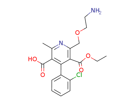 3,5-Pyridinedicarboxylicacid, 2-[(2-aminoethoxy)methyl]-4-(2-chlorophenyl)-6-methyl-, 3-ethyl ester
