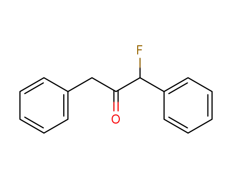 Molecular Structure of 75524-53-7 (2-Propanone, 1-fluoro-1,3-diphenyl-)