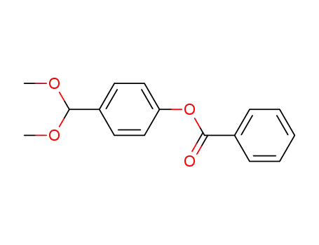 Molecular Structure of 798544-46-4 (Phenol, 4-(dimethoxymethyl)-, benzoate)