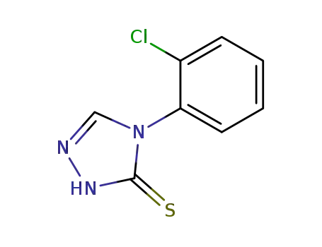 Molecular Structure of 52747-52-1 (3H-1,2,4-Triazole-3-thione, 4-(2-chlorophenyl)-2,4-dihydro-)