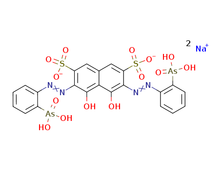 2,7-Naphthalenedisulfonicacid, 3,6-bis[2-(2-arsonoylphenyl)diazenyl]-4,5-dihydroxy-, sodium salt (1:2)