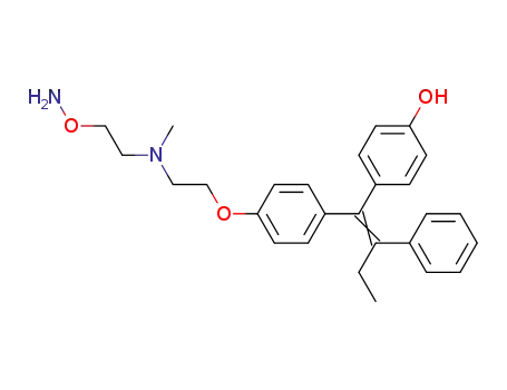 E/Z-1-(4-{2-[(2-aminooxyethyl)methylamino]ethoxy}phenyl)-1-(4-hydroxyphenyl)-2-phenylbutene